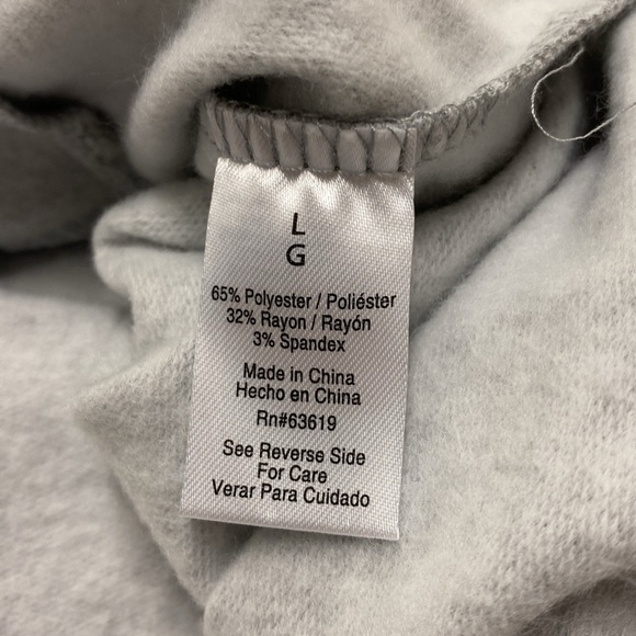 New! The Sweatshirt Project Heather Gray pullover sweatshirt size Large - Picture 4 of 4